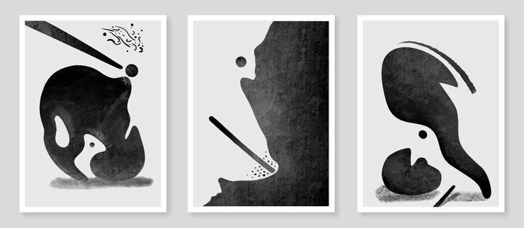 Colección de portadas de acuarela abstracta incolora