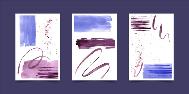 Colección de portadas de acuarela