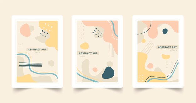 Colección de portadas de arte abstracto