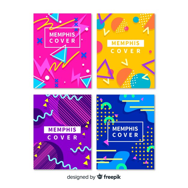 Colección de portadas de Memphis