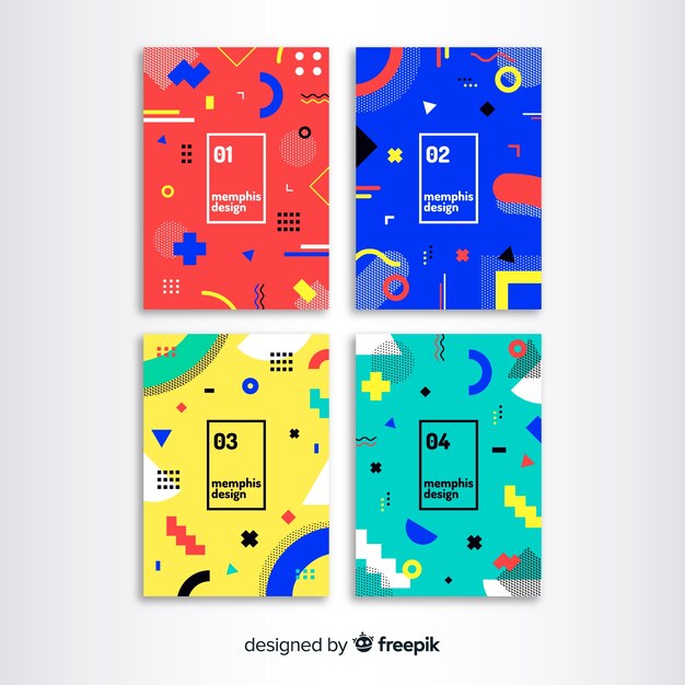 Colección de portadas de Memphis