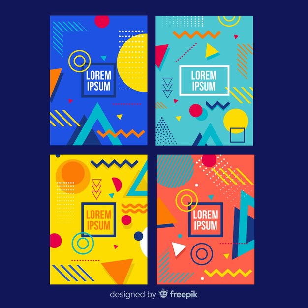 Colección de portadas de Memphis