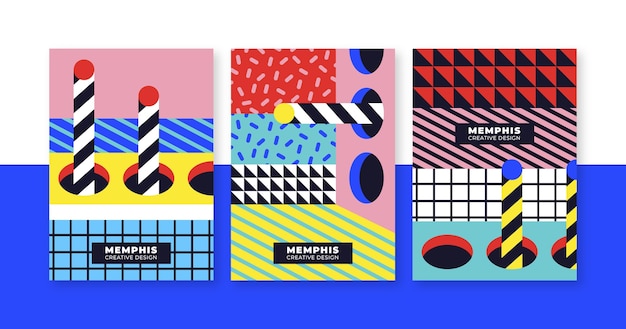 Colección de portadas de Memphis