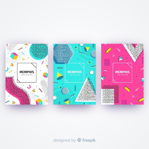 Colección de portadas de Memphis