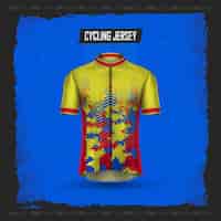 Vector gratuito colección premium de camisetas de ciclismo