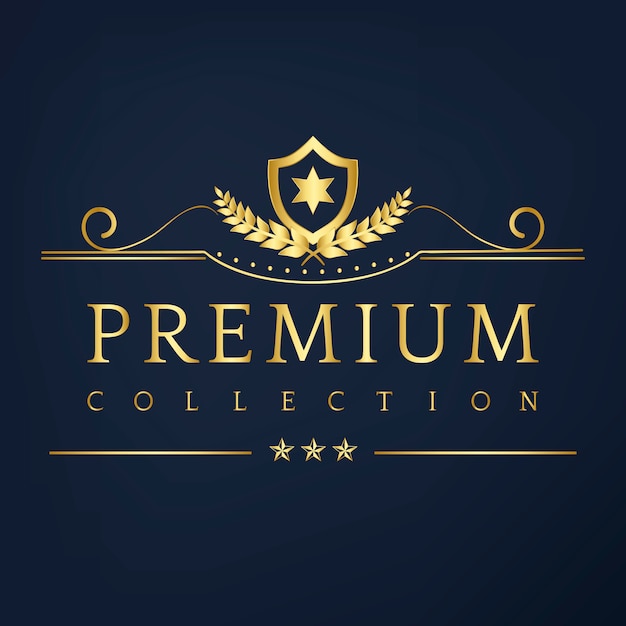 Colección premium vector de diseño de placa