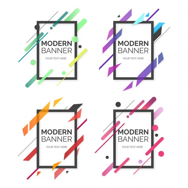 Colección profesional banner moderno