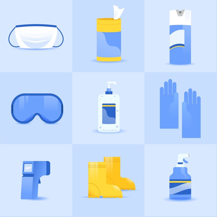 Vector gratuito colección de protección de equipos de virus