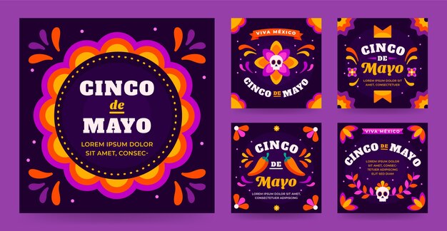 Colección de publicaciones de Flat cinco de mayo en Instagram