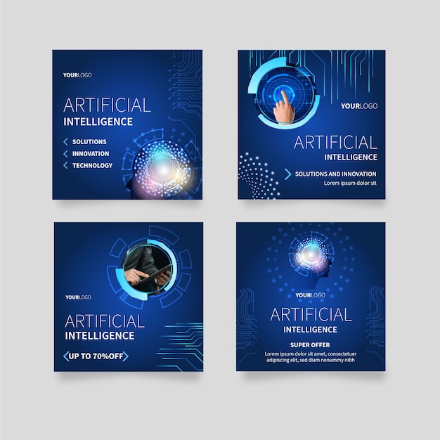 Colección de publicaciones de Instagram para ciencia de inteligencia artificial
