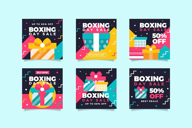 Colección de publicaciones de instagram de venta de boxing day