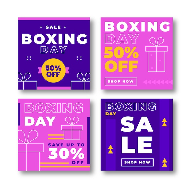 Colección de publicaciones de instagram de venta de boxing day