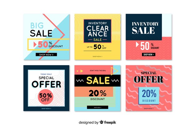 Colección de publicaciones de venta de Instagram