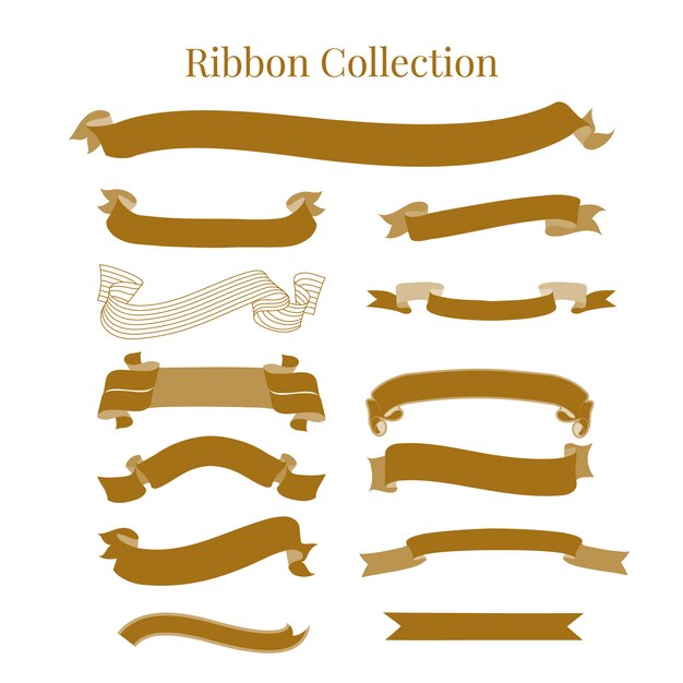 Colección de ribbons decorativos