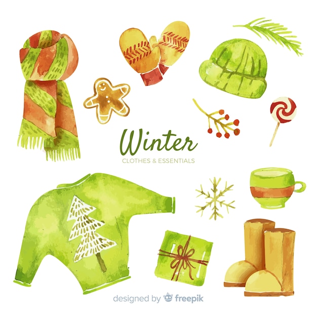 Colección de ropa y básicos de invierno
