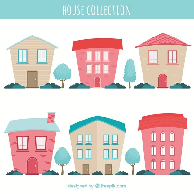 Colección de seis casas