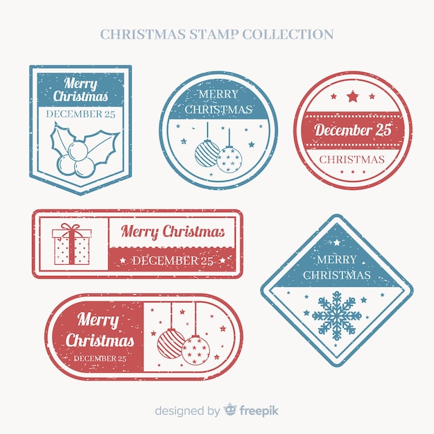 Colección sellos navidad
