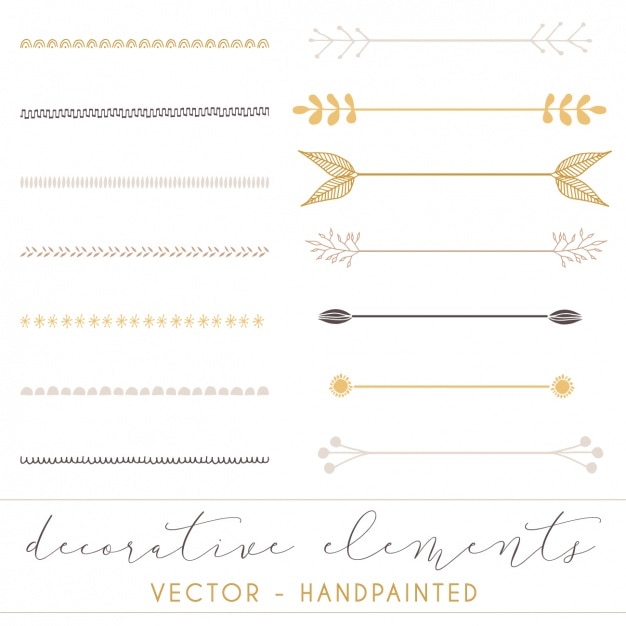 Colección de separadores decorativos