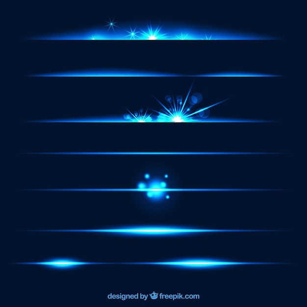 Colección de separadores con efecto de luz