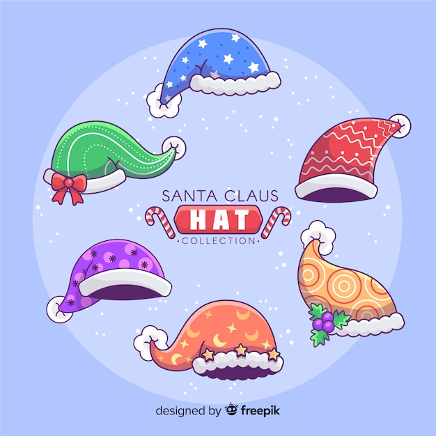 Colección de sombreros de navidad