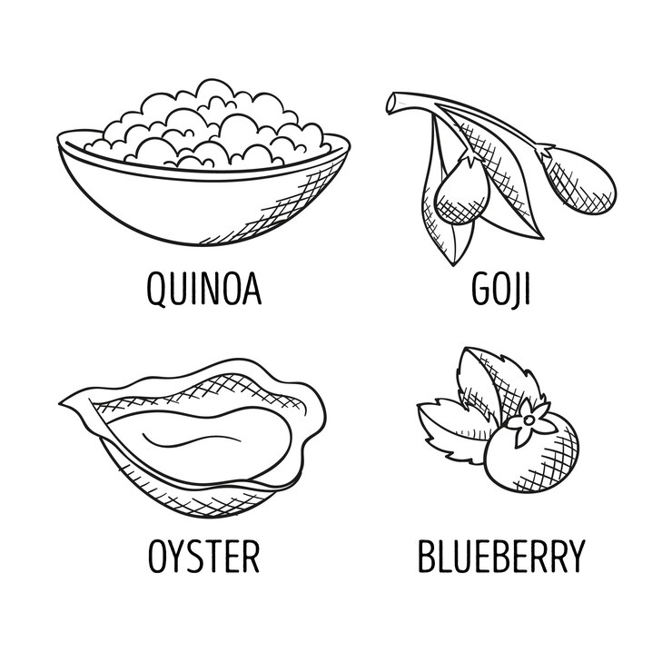 Vector gratuito colección de superalimentos