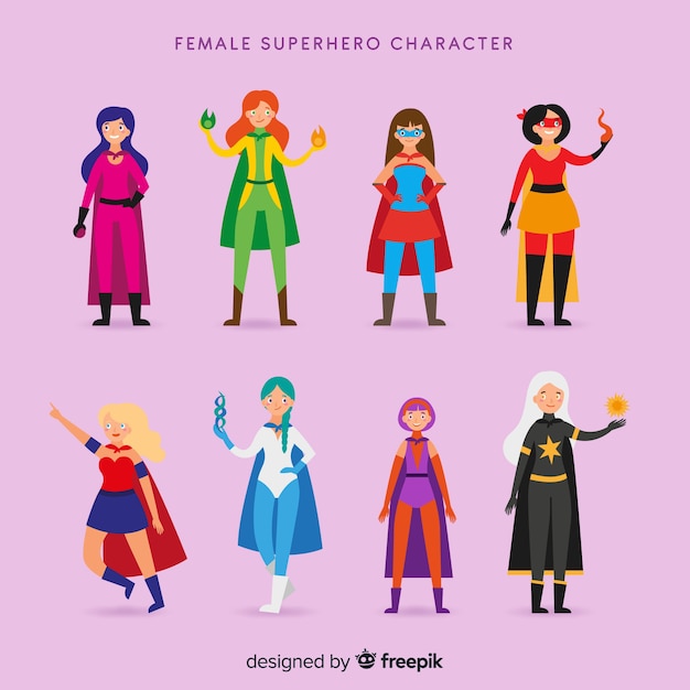 Colección de superheroes femeninos