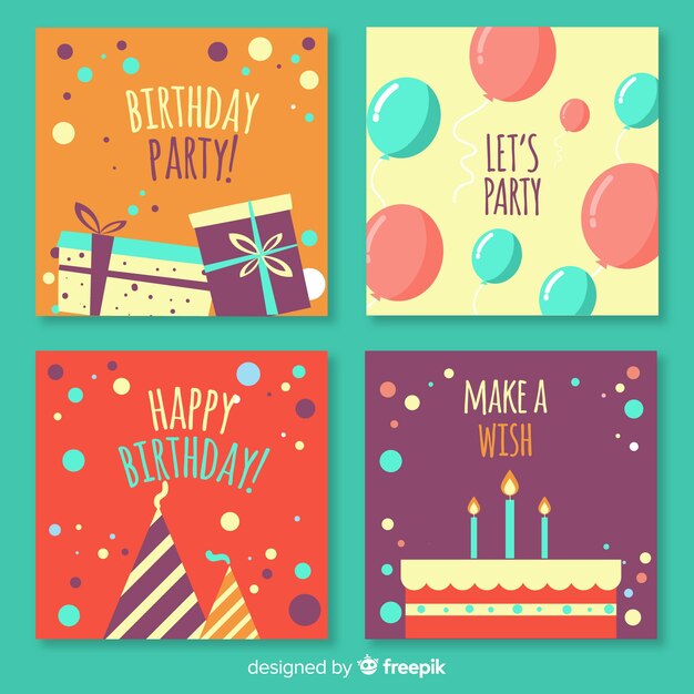 Colección tarjetas cumpleaños