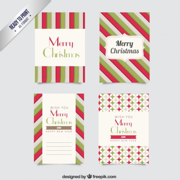 Colección de tarjetas de navidad
