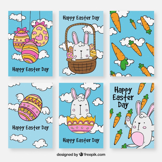 Colección de tarjetas de pascua