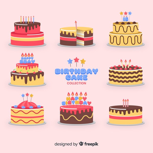 Colección tartas cumpleaños