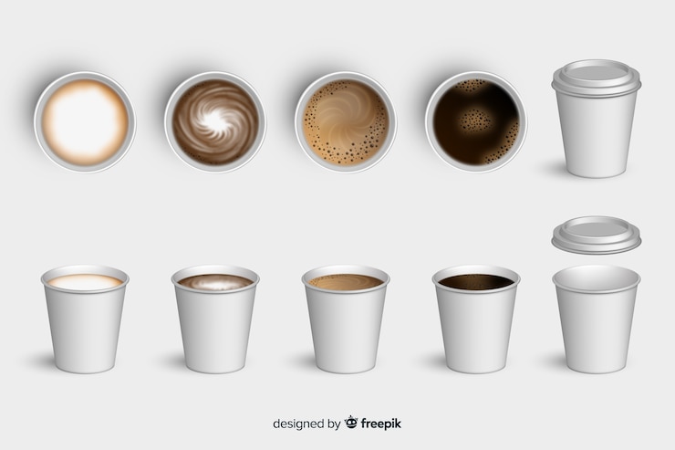 Vector gratuito colección de tazas de café