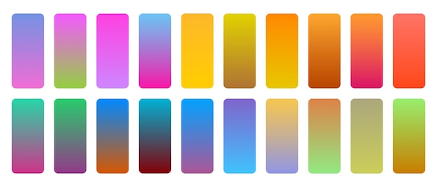 colección de telón de fondo de elementos vibrantes multicolores para diseño web y de aplicaciones