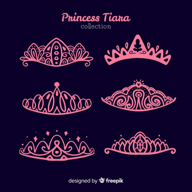 Colección tiaras de princesa rosa