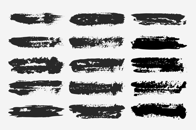 Colección de trazos de pincel de tinta