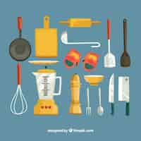 Vector gratuito colección de utensilios de cocina