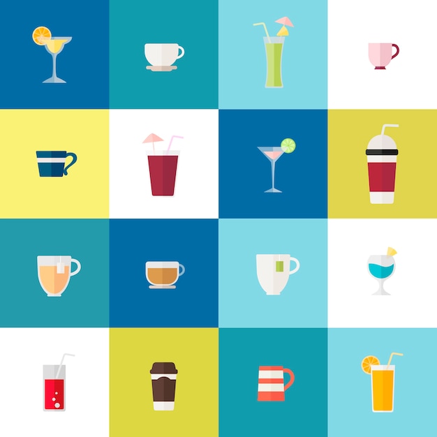 Vector gratuito colección de vectores de bebidas