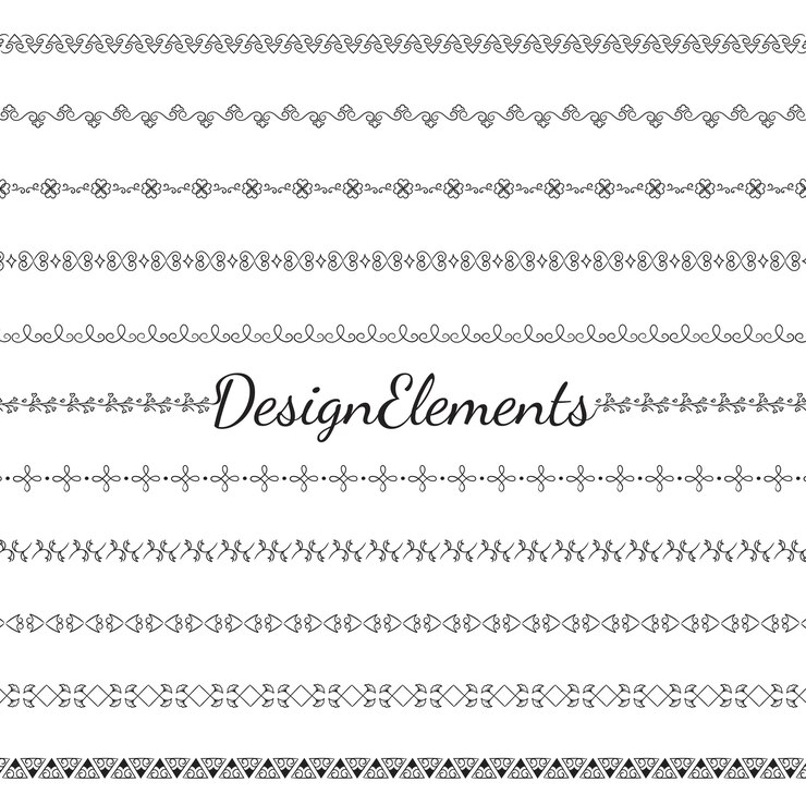Vector gratuito colección de vectores de elementos de diseño divisor