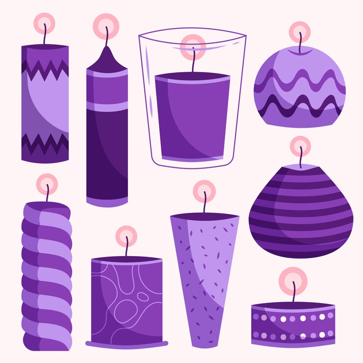 Vector gratuito colección velas de adviento dibujadas a mano