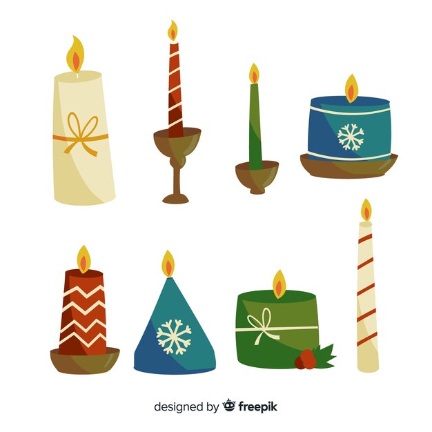 Colección velas navidad
