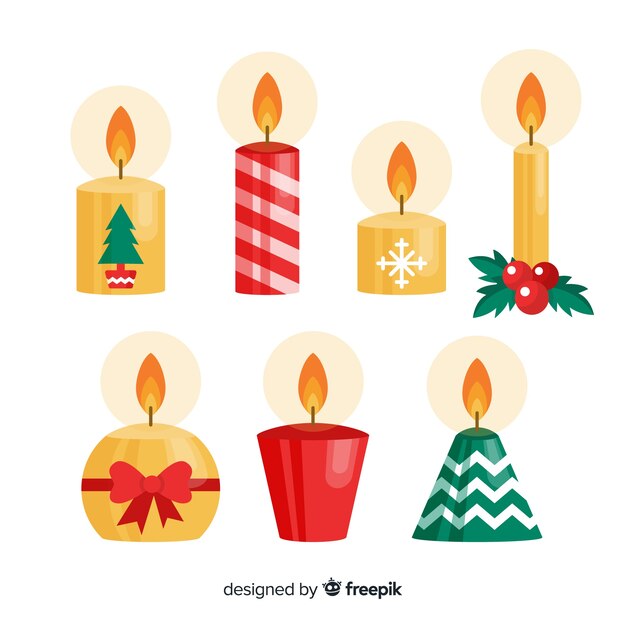 Colección velas navidad