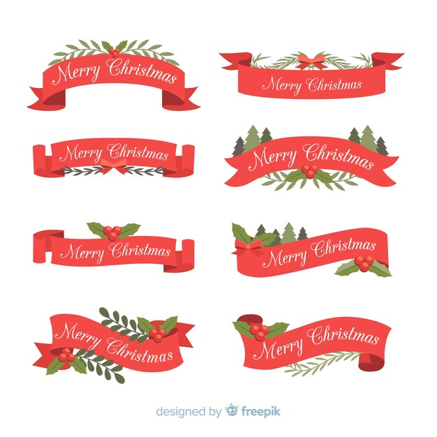 Colección vintage de cintas navideñas