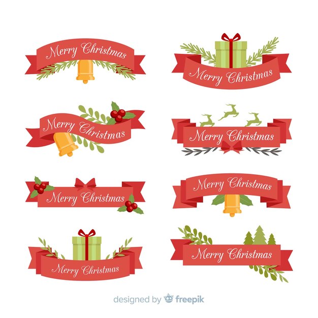 Colección vintage de cintas navideñas