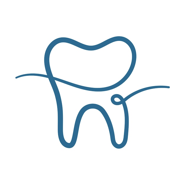 El color azul de los dientes de la caligrafía