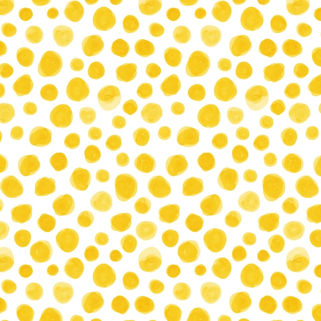 Colores amarillos acuarela dotty patrón