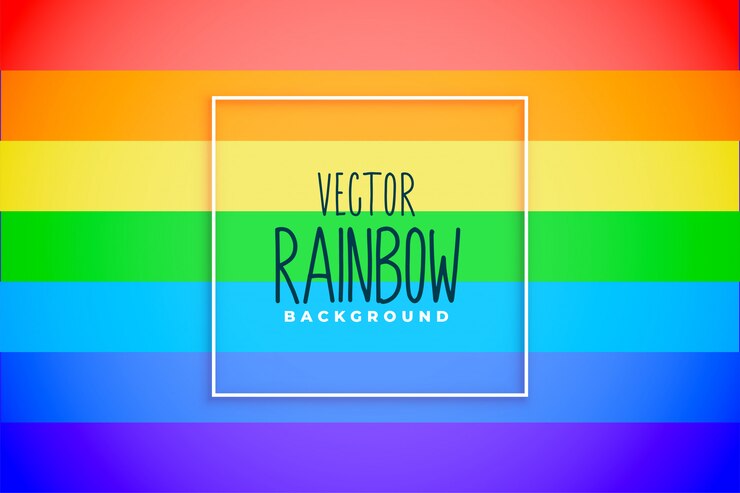 Vector gratuito colores de arco iris de fondo con líneas lineales