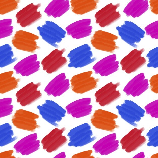 Vector gratuito colores borrones sin patrón de manchas de color azul redpink