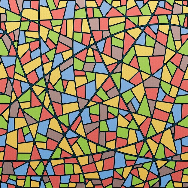 Colores brillantes de vidrieras sin costuras con luz y sombra