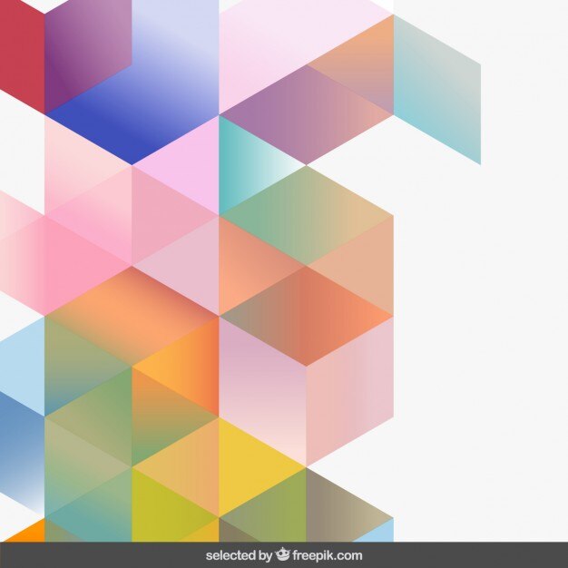 Los colores de degradado Fondo geométrico
