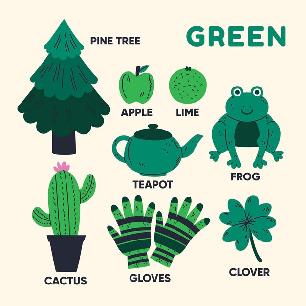 Colores y vocabulario en inglés