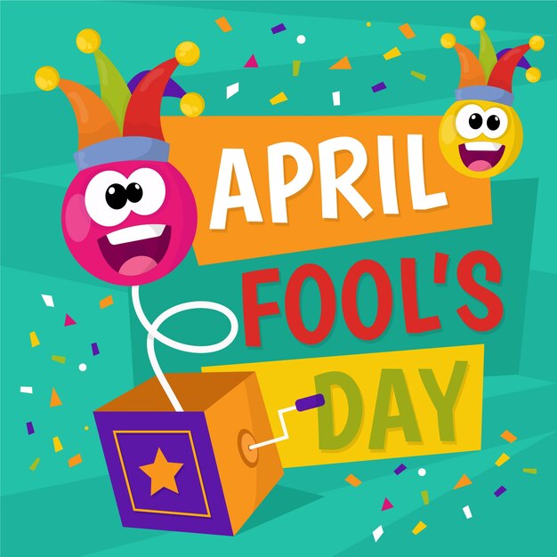 Colorida celebración del día de los tontos de abril
